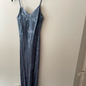 An long beautiful evening dress